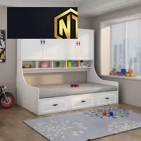 giường ngủ kết hợp với tủ quần áo